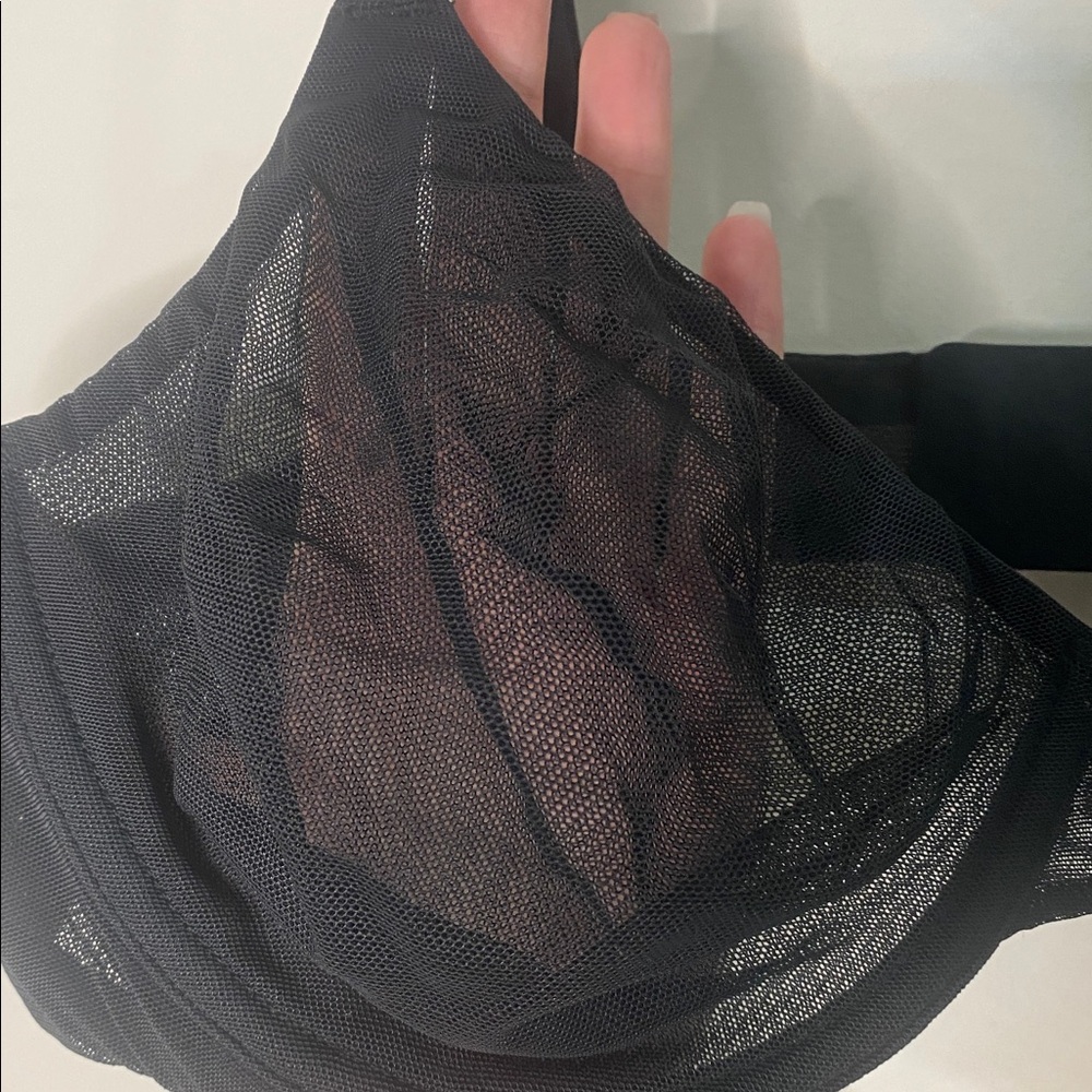 NEW! SKIMS ULTRA UNDERWIRE MESH BRA ONYX - Picture 7 of 8